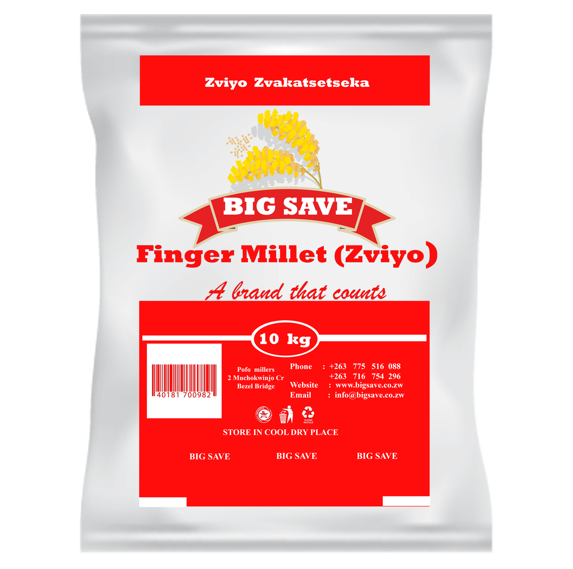 Big Save Finger Millet 10kg Big Save